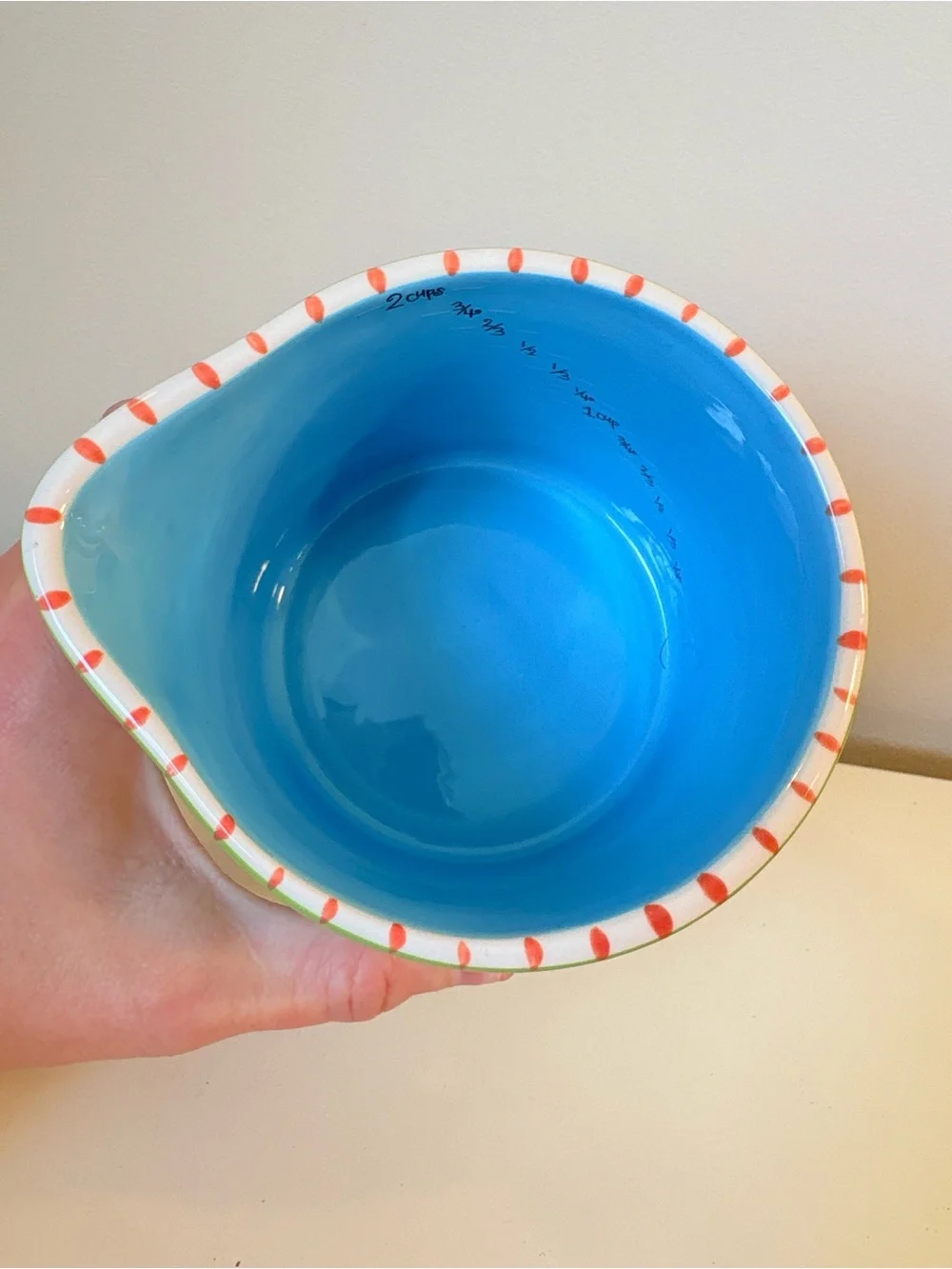 Ceramic 2-Cup Measuring cup RETIRED coton colors express